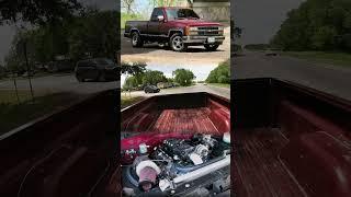 A fun OBS Chevy 1500 with a Turbo LS Swap doing a pull & rolling burnouts