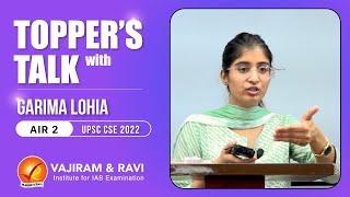 Topper’s Talk with Garima Lohia AIR-2  Vajiram & Ravi