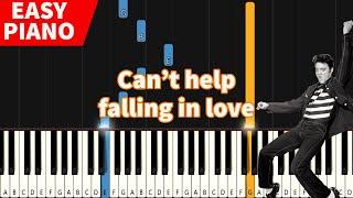 Elvis Presley - Cant Help Falling In Love - EASY Piano Tutorial