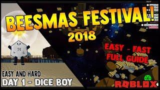 How to Complete BEESMAS DICE BOY Day1 Easy & Fast tutorial - Roblox