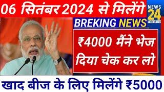 किसानों के खाते में खाद के लिए ₹5000 के साथ 12 करोड़ से अधिक किसानों 06 बैंक खाते में मिलेगी ₹18000