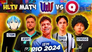 AUNKERE STROGO CT0M JERRY И TRIED ИГРАЮТ МАТЧ НА HLTV АУНКЕР ИГРАЕТ КВАЛЫ НА IEM RIO 2024