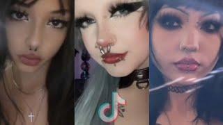 Goth  Alternative makeup tutorial  Tiktok Compilation 