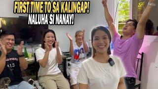 MAY GOOD NEWS TAYO KINA JOY FIRST TIME TO SA KALINGAP NAIYAK SI NANAY