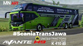 AVANTE H9 SCANIA K410IB MN ART DESIGN  MOD BUSSID TERBARU