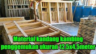 Bikin kandang kambing penggemukan karya Mas Riyanto +62 882-3919-9456