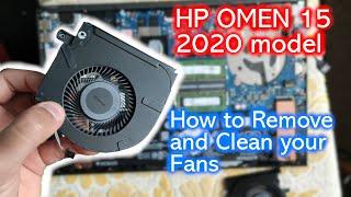 HP OMEN 15 2020  How to Remove and Clean the Fans