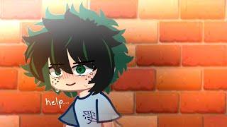 deku is stuck in a wall...kacchan help him