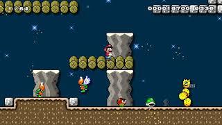 Windy Desert Night Cold Cavern by Star ? Super Mario Maker 2 Switch No Commentary #cni