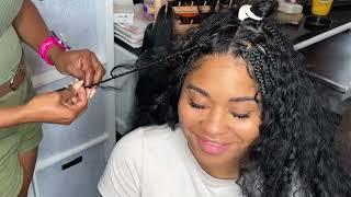 How To Get Your Boho Braids Super FULL  The Sew-in Look  Knotless Tutorial