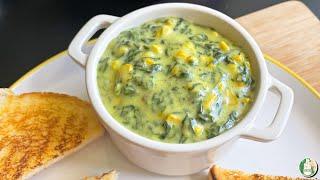 Spinach Corn Dip recipe  It’s So Delicious Dip  Cook this way - Sattvik Kitchen