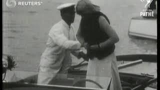 SPORTS  MOTOR BOAT RACING  TRANSPORT - Honorable Mrs. Victor Bruce - speedboat record at...1929