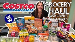 HUGE HEALTHY COSTCO GROCERY HAUL  WW WeightWatchers Points & Calories  Weight Loss Journey