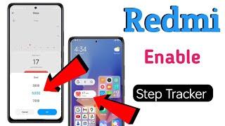 how to enable step tracker in redmi  apps vault step tracker