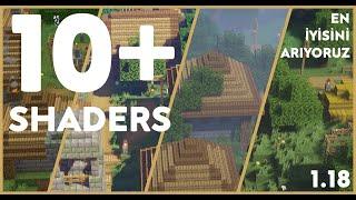 Birbirinden Farklı 10 SHADERS inceledik - Az Gölge Yüksek Fps - Minecraft