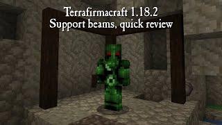 Terrafirmacraft 1.18.2 short reviews - Support beams