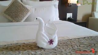 Duck Towel Folding  How To Make Towel Duck Origami Swan Towel Design#mrgariya #towelfolding