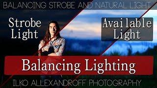 Balancing Strobe & Natural Light for Strobist Portraits  Video shoot with Aputure Video LED Light