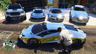 GTA 5 - Stealing Luxury Cars with Franklin  GTA V Real Life Cars #37