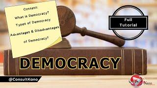 Democracy Explained - Full Introduction Tutorial  What is Democracy Defined Pros & Cons #democracy