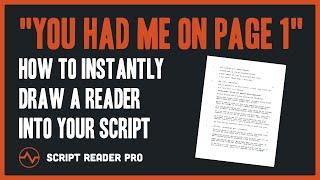 You Had Me On Page 1 How to Instantly Draw a Reader Into Your Script  Script Reader Pro