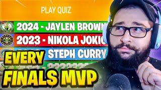 Can You Guess Every NBA FINALS MVP Ever? I Cheated