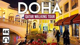 DOHA Qatar  4K Walking Tour The Pearl Village