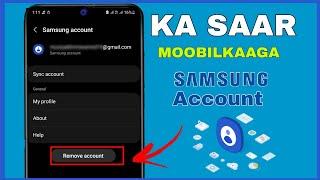 SIDA MOOBILKA LOOGA SAARO SAMSUNG ACCOUNT  DELETE SAMSUNG ACCOUNT