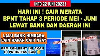 Cair MerataBPNT TAHAP 3 MEI-JUNI LEWAT BANK DAN DAERAH INI CEK SALDO KKS BNI BRI BSI MANDIRI?