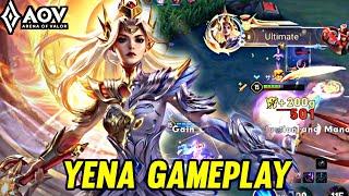 AOV  YENA GAMEPLAY  IN DS LANE - ARENA OF VALOR LIÊNQUÂNMOBILE ROV