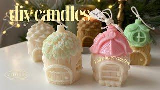 DIY Fairy House Candle  Boowan Nicole Molds  Making candles at home  Candle Christmas gift ideas