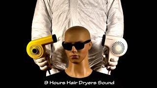 Two Hair Dryers Sound 58  Visual ASMR  9 Hours Lullaby to Sleep and Relax
