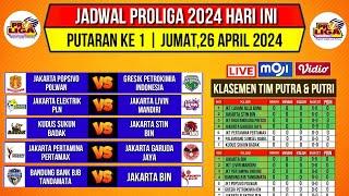 Jadwal Proliga 2024 Hari iniKlasemen Putra & Putri Voli Proliga 2024 TerbaruPutaran 1Live Moji