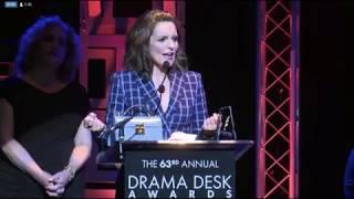 Tina Fey wins Best Book for Mean Girls at the 2018 Drama Desk Awards