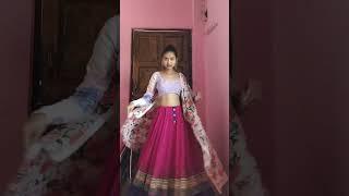 Dupatta draping part 2 #shorts #youtubeshorts #trending #simran#fashionstyle #style #lehenga