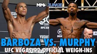 UFC Fight Night 241 Barboza vs. Murphy Weigh-In Live Stream  Fri. @ 12 p.m. ET
