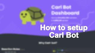 How to setup Carl Bot