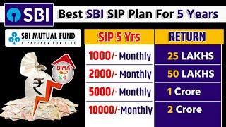 Best SBI SIP Plan For 5 Years