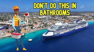 CRUISE TIPS #29 WET WIPES GO IN THE GARBAGE NOT THE TOILET