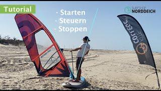 Surfschule Norddeich I Windsurfen lernen I Starten Steuern Stoppen I Basics für Einsteiger