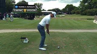 A closer look at Adam Scotts iron tee shot at Crowne Plaza