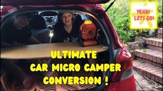 Ultimate Car Micro Camper Conversion Toyota Yaris Hatchback