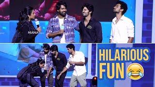 Mad Movie Team Ragging Suma On Stage  Hilarious Fun  Manastars