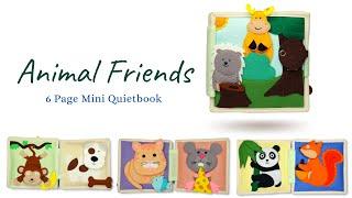 Animal Friends - 6 Pages  Quiet Books for Toddlers in Germany