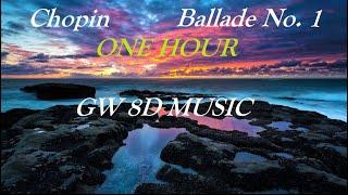 Chopin - Ballade No. 1  ONE HOUR IN  8D AUDIO Use Headphones 8D Music