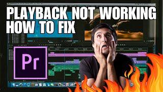 Adobe Premiere Pro Playback Not WorkingResponding FIX