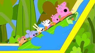 Peppa Pig Rides The New Roller Coaster   Adventures With Peppa Pig 