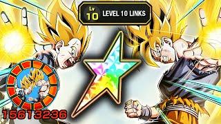 100% NEW AGL LR SSJ GOKU & VEGETA LEVEL 10 LINKS SHOWCASE Dragon Ball Z Dokkan Battle