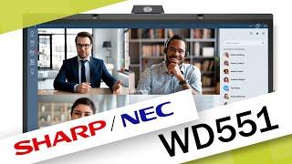 Produktvorstellung des SHARPNEC WD551 auf der ISE2023