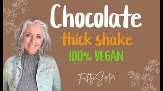 McDonalds thick shake vs homemade dairy free vegan friendly chocolate milkshake